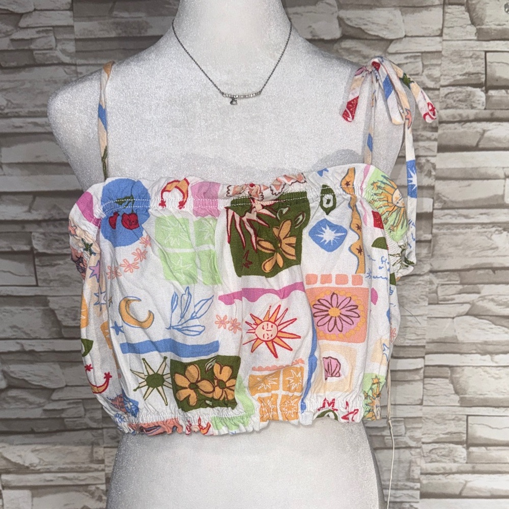 Sweethearts Los Angeles  Colorful  Women's Cropped Top